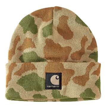 Carhartt Men's Knit Camo Beanie - Comfortable Winter Essential