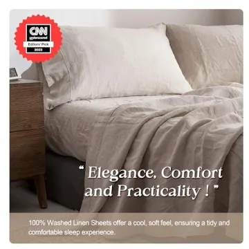 Linen Queen Sheet Set - Simple&Opulence Natural Bedding