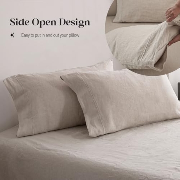 Linen Queen Sheet Set - Simple&Opulence Natural Bedding