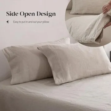 Linen Queen Sheet Set - Simple&Opulence Natural Bedding