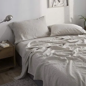 Linen Queen Sheet Set - Simple&Opulence Natural Bedding
