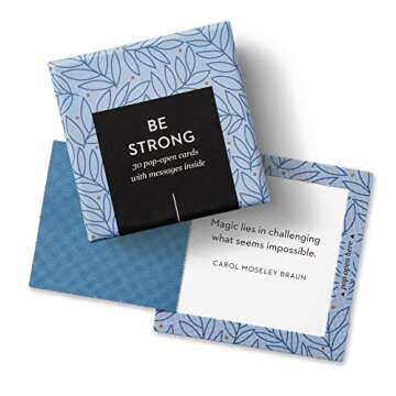 Compendium ThoughtFulls Pop-Open Cards — 2-Pack of You Matter, Be Strong — 60 Pop-Open Cards, Each with a Different Message Inside