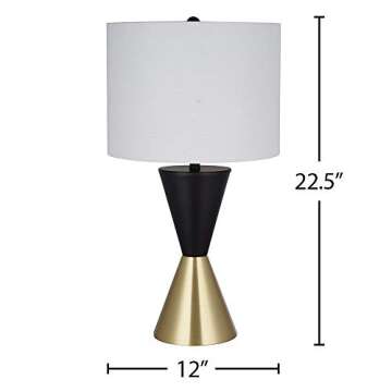 Modern Two Tone Table Lamp - Chic and Elegant Design