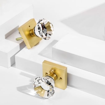 Gorgeous HIEMEY Crystal Door Knob Set for Elegant Interiors