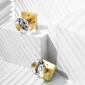 Gorgeous HIEMEY Crystal Door Knob Set for Elegant Interiors