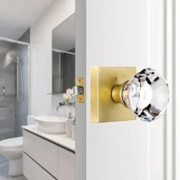 Gorgeous HIEMEY Crystal Door Knob Set for Elegant Interiors
