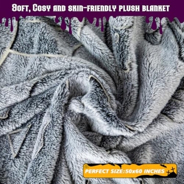 Glow in The Dark Halloween Blanket for Kids & Home