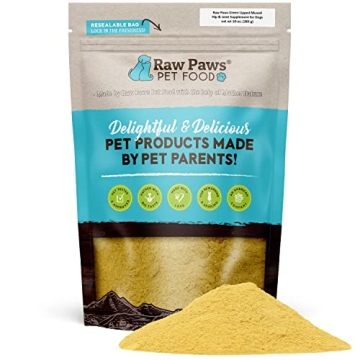 Raw Paws Green Lipped Mussel Hip and Joint Supplement for Dogs & Cats, 10-oz Powder
