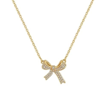 Dainty PENXFHZ Bow-Tie Necklace for Elegant Women