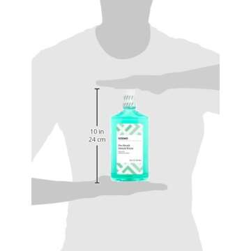 Amazon Brand - Solimo Pre-Brush Dental Rinse, Green Mint, 16 Fluid Ounces, Pack of 1
