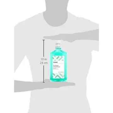 Amazon Brand - Solimo Pre-Brush Dental Rinse, Green Mint, 16 Fluid Ounces, Pack of 1