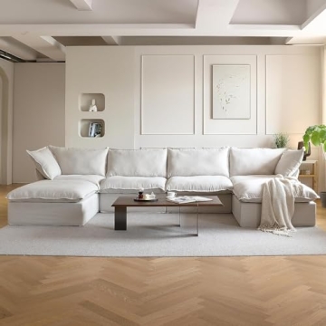 JACH U Shape Couch Sectional for Living Room - Modern Comfort