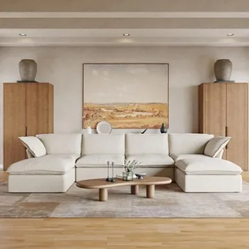 JACH Modern U Shape Sectional Sofa Couch for Living Room