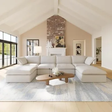 JACH Modern U Shape Sectional Sofa Couch for Living Room