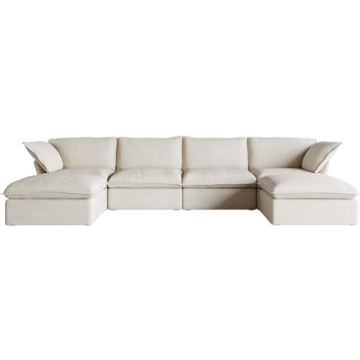 JACH Modern U Shape Sectional Sofa Couch for Living Room