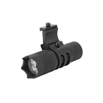 Monstrum 150 Lumens Green Light LED Flashlight with Remote Pressure Switch and Picatinny Rail Mount