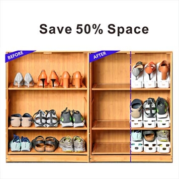 Yashong Adjustable Shoe Slots Organizer for Efficient Storage