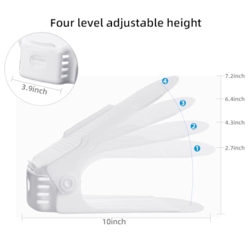 Yashong Adjustable Shoe Slots Organizer for Efficient Storage