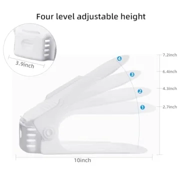Yashong Adjustable Shoe Slots Organizer for Efficient Storage