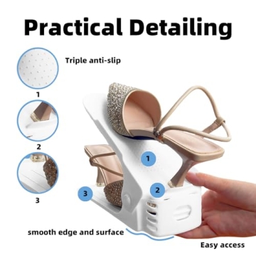 Yashong Adjustable Shoe Slots Organizer for Efficient Storage