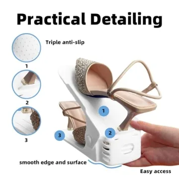 Yashong Adjustable Shoe Slots Organizer for Efficient Storage