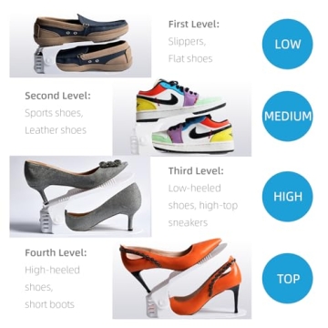 Yashong Adjustable Shoe Slots Organizer for Efficient Storage