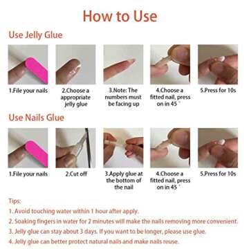 Enppode French Tip Press on Nails for Effortless Style