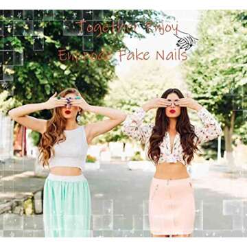 Enppode French Tip Press on Nails for Effortless Style