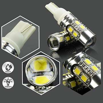 JDM ASTAR Super Bright AX-2835 White LED Bulbs For Backup Reverse Lights