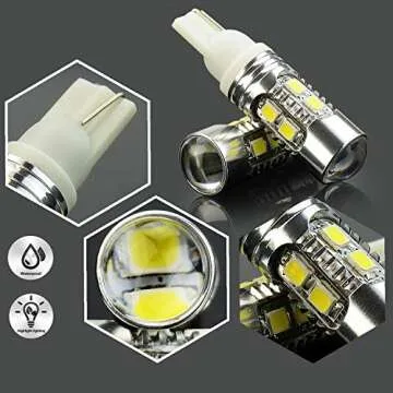 JDM ASTAR Super Bright AX-2835 White LED Bulbs For Backup Reverse Lights