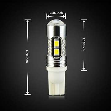 JDM ASTAR Super Bright AX-2835 White LED Bulbs For Backup Reverse Lights