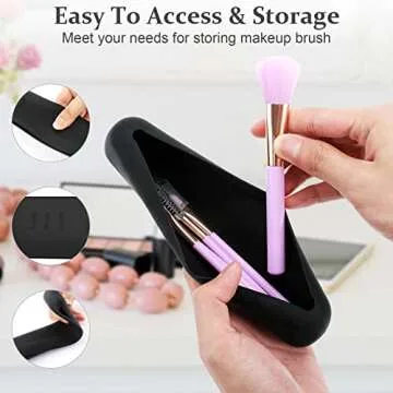 Silicone Makeup Brush Holder Case for Traveling Women