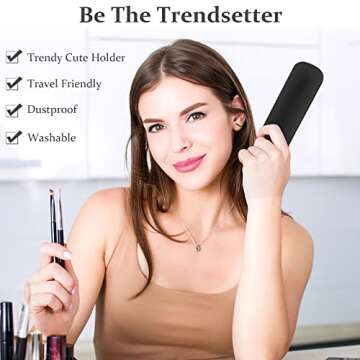 Silicone Makeup Brush Holder Case for Traveling Women