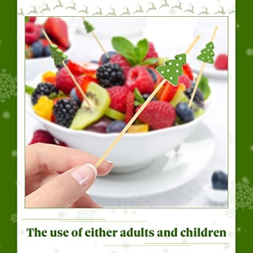 100 pcs Christmas Cocktail Picks for Holiday Parties