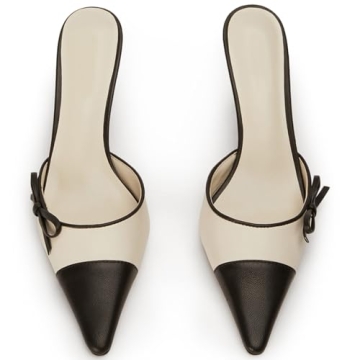 VOLEECE Bow Tie Heeled Mules for Every Occasion