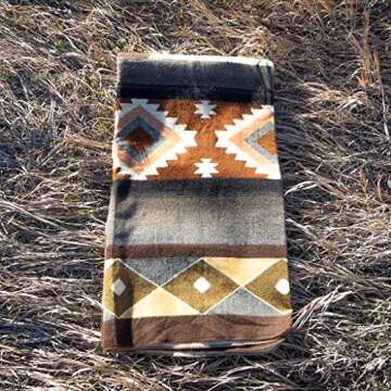 Alpaca Threadz Alpaca Wool Blanket - Queen Size | Handmade in Ecuador | 50% Alpaca /50% Acrylic - 90" x 78" (Mojave)