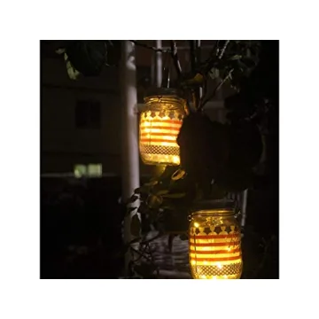 YJFWAL Solar Mason Jar Lights for Magical Outdoor Decor