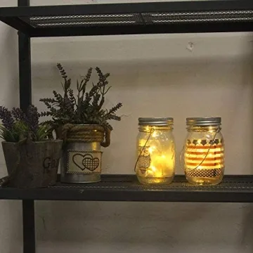YJFWAL Solar Mason Jar Lights for Magical Outdoor Decor