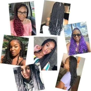 HVN-KVVM 18 Inch Crochet Hair for Effortless Styles