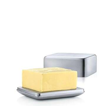 Blomus Stainless Steel Butter Dish for Elegant Dining