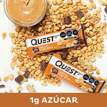 Quest Nutrition Protein Bar, Chocolate Peanut Butter, 2.12 Ounce, 12 Count