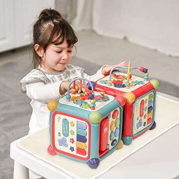 USTIDE Montessori Mat Children Playing Mat 27.5"x43.3" Montessori Work Rugs Cotton Hand Woven Rug, Off-White