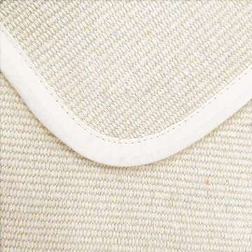 USTIDE Montessori Mat Children Playing Mat 27.5"x43.3" Montessori Work Rugs Cotton Hand Woven Rug, Off-White