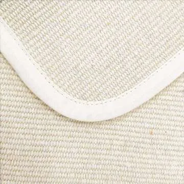 USTIDE Montessori Mat Children Playing Mat 27.5"x43.3" Montessori Work Rugs Cotton Hand Woven Rug, Off-White