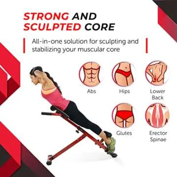 Stamina X Hyperextension Bench - Adjustable & Space-Saving for Home Workout