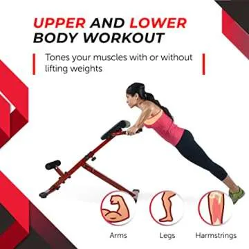 Stamina X Hyperextension Bench - Adjustable & Space-Saving for Home Workout