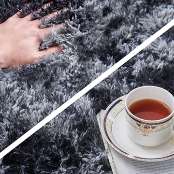 TABAYON Shag Area Rug - Ultra Soft Plush Tie-Dyed Decor
