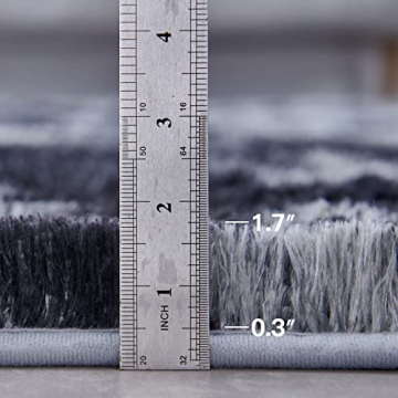 TABAYON Shag Area Rug - Ultra Soft Plush Tie-Dyed Decor