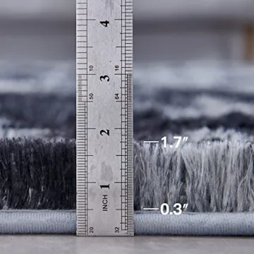 TABAYON Shag Area Rug - Ultra Soft Plush Tie-Dyed Decor