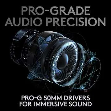 Logitech G PRO X Wireless Lightspeed Gaming Headset Gen 1: Blue VO!CE Mic Filter Tech, 50 mm PRO-G Drivers, and DTS Headphone:X 2.0 Surround Sound - Black